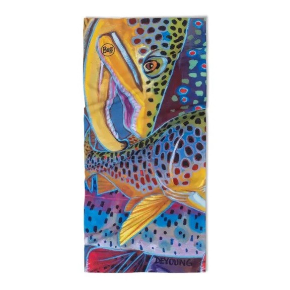 Шарф-труба Buff Coolnet UV Derek De Young, Trout Confetti