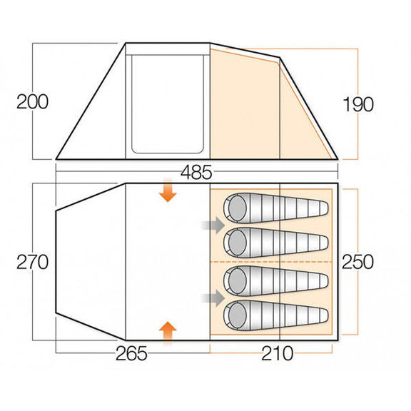 Палатка Vango Drummond 400 Herbal