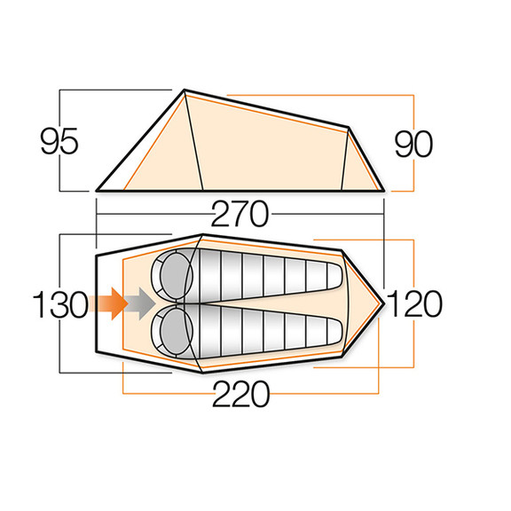 Палатка Vango Helix 200 Cactus