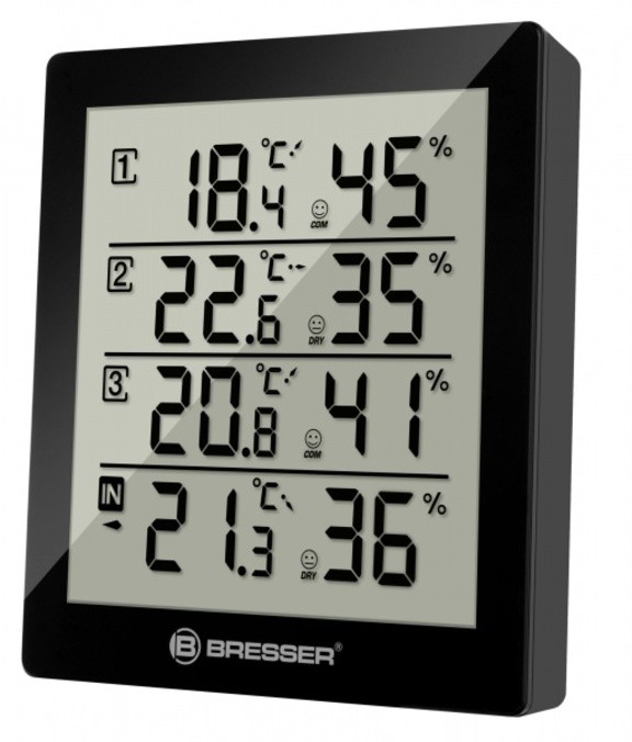 Термометр-гигрометр Bresser Temeo Hygro Quadro