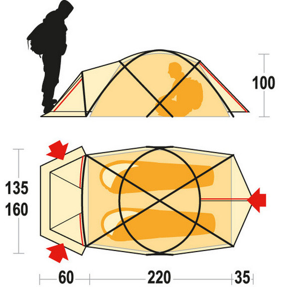 Палатка Ferrino Snowbound 2