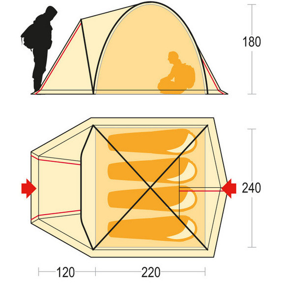 Палатка Ferrino Tenere 4