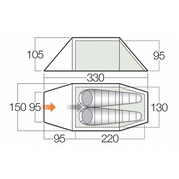 Палатка Vango Meteor 200