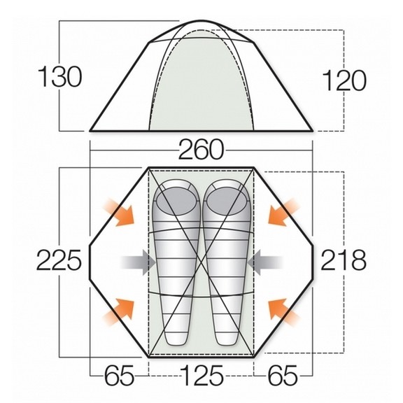 Палатка Vango Mistral 200