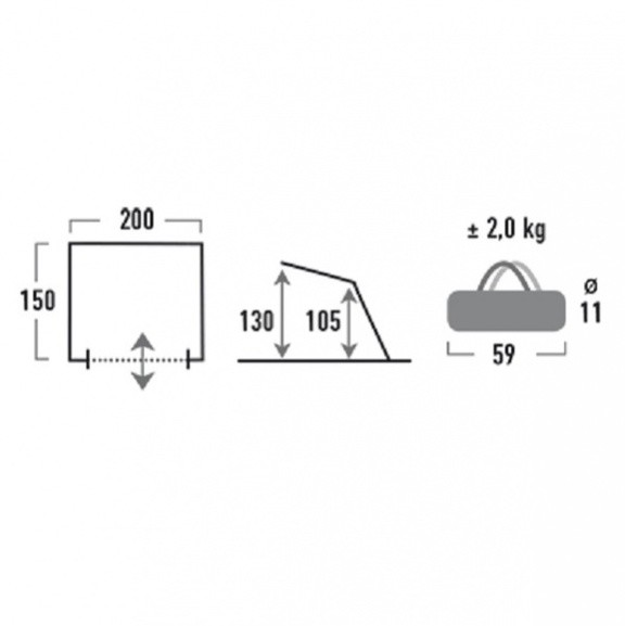 Палатка High Peak Evia new