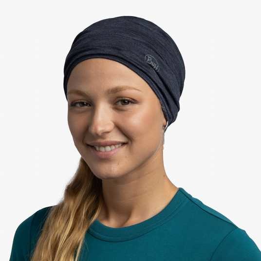 Шарф-труба Buff Merino Lightweight, Solid Solid Night Blue