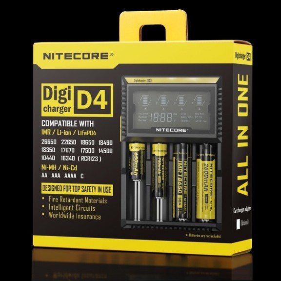 Зарядное устройство Nitecore D4 четырехканальное