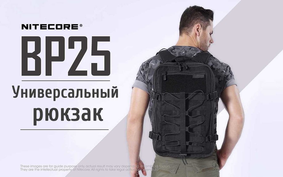 Универсальный тактический рюкзак Nitecore BP25