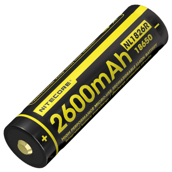 Акумулятор 18650 (2600mAh) Nitecore NL1826R