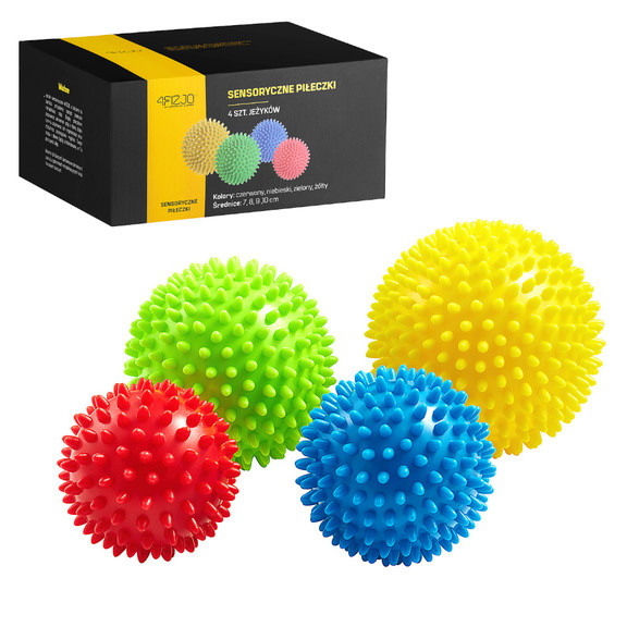 Массажные мячи с шипами 4FIZJO Spike Balls 4 шт