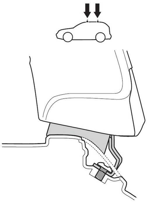 Монтажный комплект Thule 1135 для Toyota Previa (with glass roof)(mkI) 1990-1999 (TH 1135)