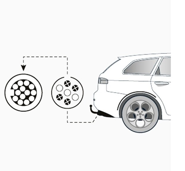 Адаптер 7 pin - 13 pin Thule Adapter 9906 (TH 9906)