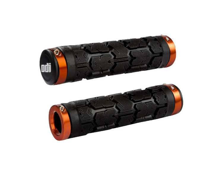 Грипсы ODI Rogue MTB Lock-On Bonus Pack Black w/Orange Clamps