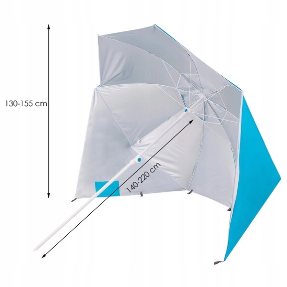 Пляжный зонт-тент 2 в 1 Springos XXL