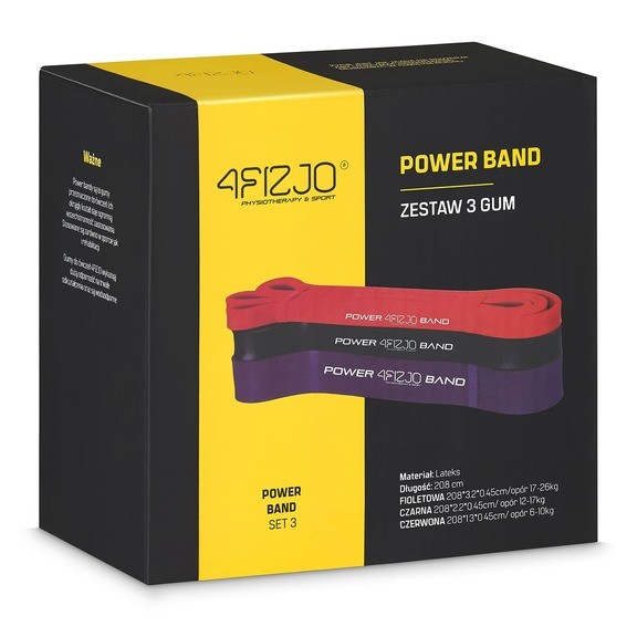 Эспандер-петля 4FIZJO Power Band 3 шт 6-26 кг