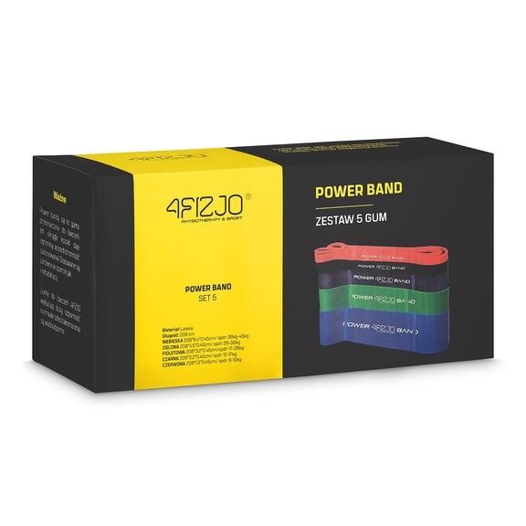 Набор эспандеров 4FIZJO Power Band 5 шт 6-46 кг