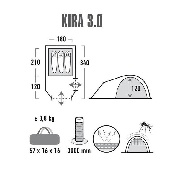 Палатка High Peak Kira 3.0