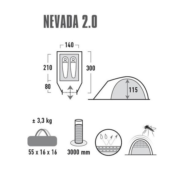 Палатка High Peak Nevada 2.0