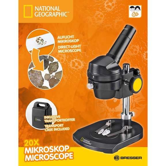 Микроскоп National Geographic Mono 20x (с кейсом)