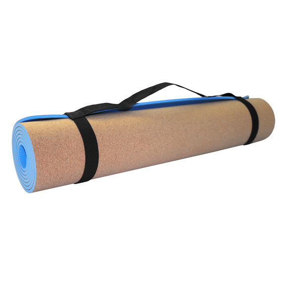 Килимок для йоги SportVida TPE+Cork 0.6 см