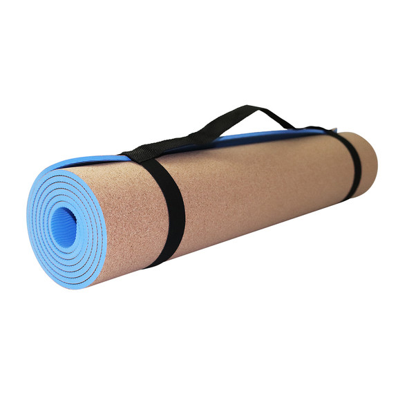 Килимок для йоги SportVida TPE+Cork 0.6 см