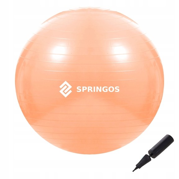 М'яч для фітнесу Springos 55 см Anti-Burst