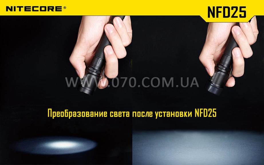 Диффузор фильтр для фонарей Nitecore NFB25 (25 mm)