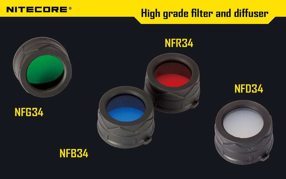 Диффузор фильтр для фонарей Nitecore NFD34 (34 мм)