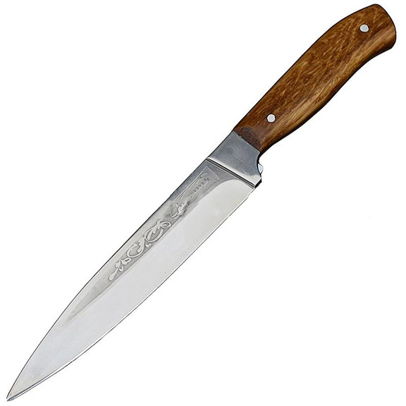 Нож разделочный, бытовой Спутник (260 х 27 х 1.5 mm), с притыном