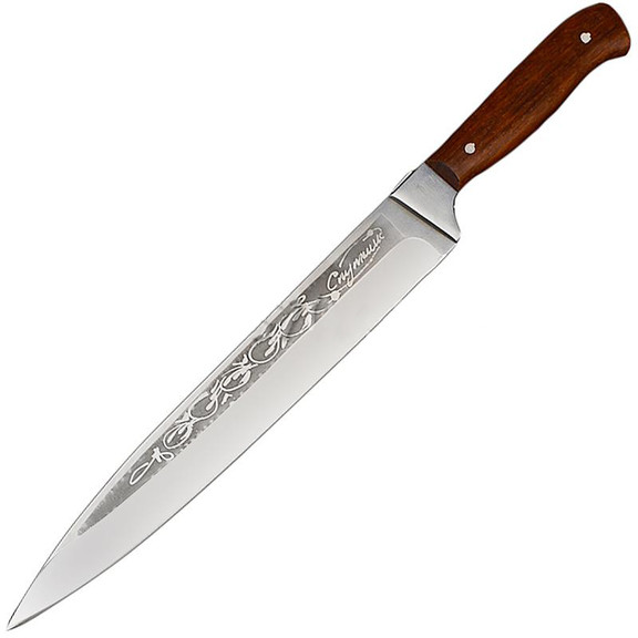 Нож разделочный, бытовой Спутник (310 х 30 х 1.5 mm), с притыном