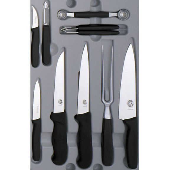 Набор кухонных ножей Victorinox Fibrox (14 предметов) в кейсе