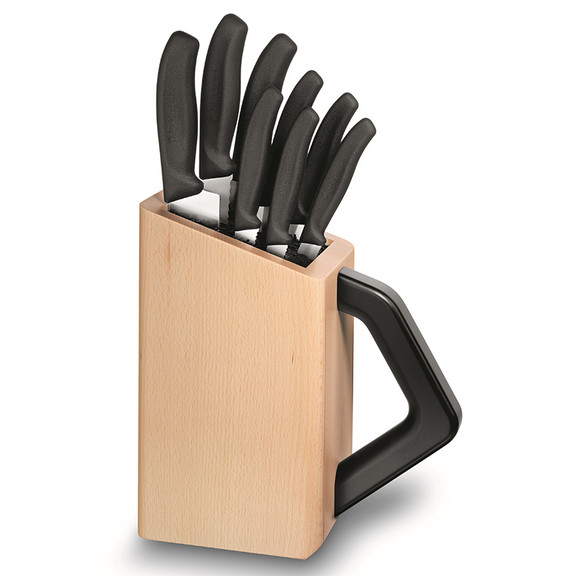 Набір кухонних ножів Victorinox Swissclassic (8 предметів) з підставкою