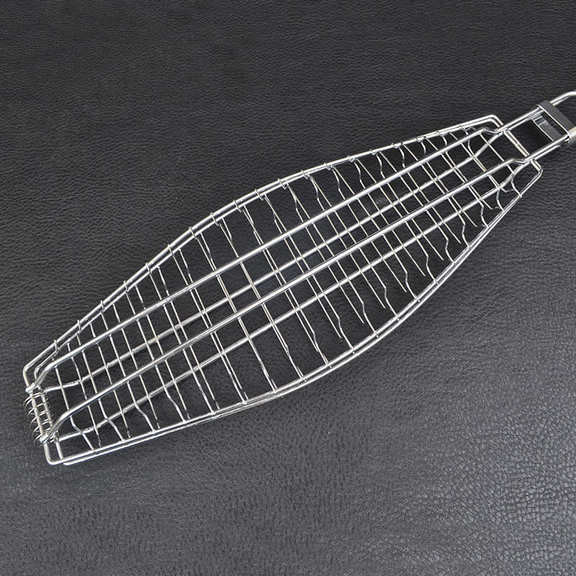 Решетка для гриля (рыбы) двойная Grill Me BQ-038 (14х40 см)