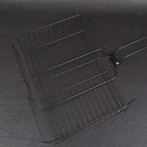 Решетка для гриля двойная Grill Me BQ-036 (31х25х6 см), с антипригарным покрытием