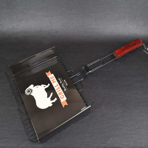 Решетка для гриля двойная Grill Me BQ-036 (31х25х6 см), с антипригарным покрытием
