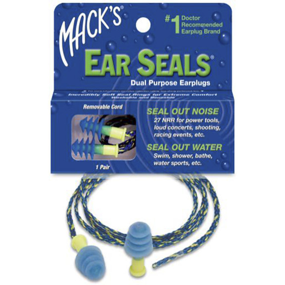 Беруши силиконовые Mack's Ear Seals (до 27дБ), со шнуром