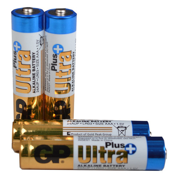 Батарейка щелочная Alkaaline AAA Ultra plus (24AUPHM-2UE4, LR03, AUP) GP 1.5V (4 шт., блистер)