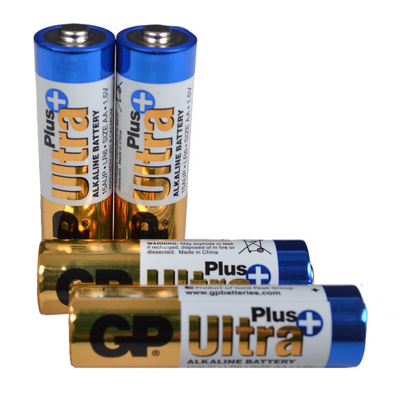 Батарейка щелочная Alkaaline AA Ultra plus (15AUPHM-2UE4, LR6) GP 1.5V (4 шт., блистер)