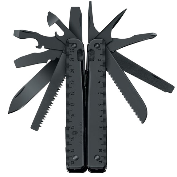 Нож складной, мультитул Victorinox Swisstool BS (29 функций) с кожаным чехлом