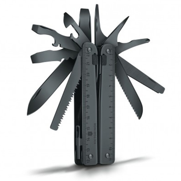 Нож складной, мультитул Victorinox Swisstool BS (29 функций) с кожаным чехлом