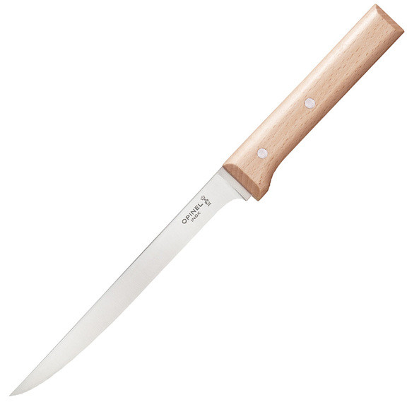 Нож кухонный, бытовой Opinel Fillet Knife №121, бук