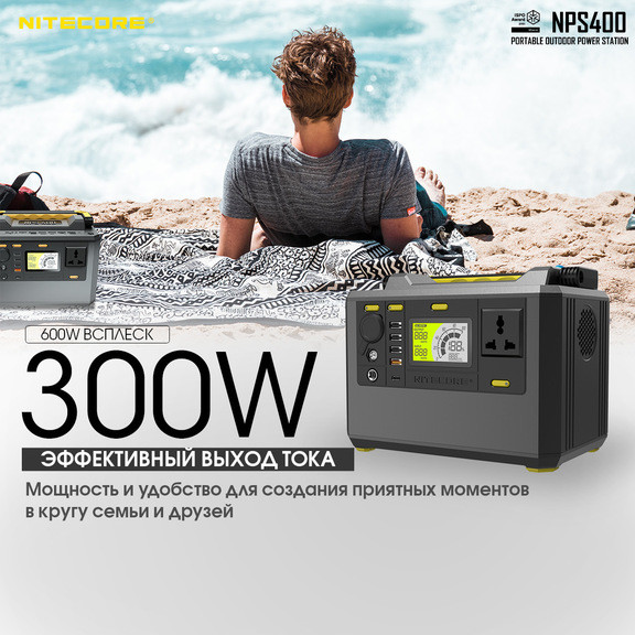 Зарядна станція Nitecore NPS400 (117000mAh)