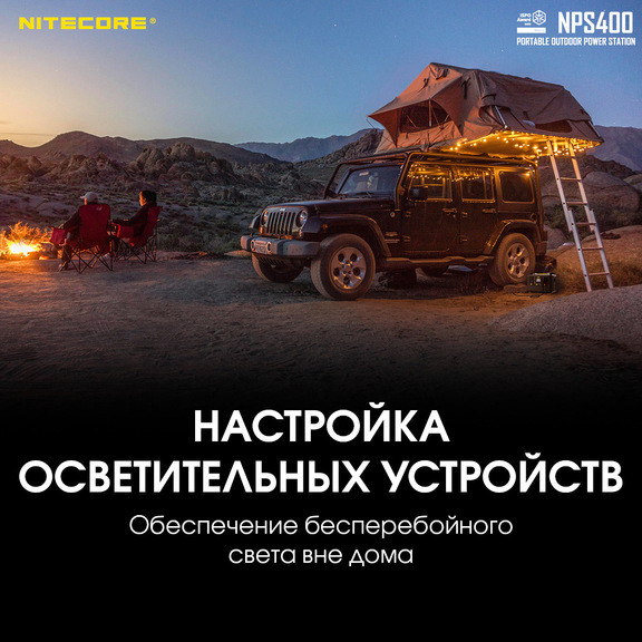 Зарядна станція Nitecore NPS400 (117000mAh)