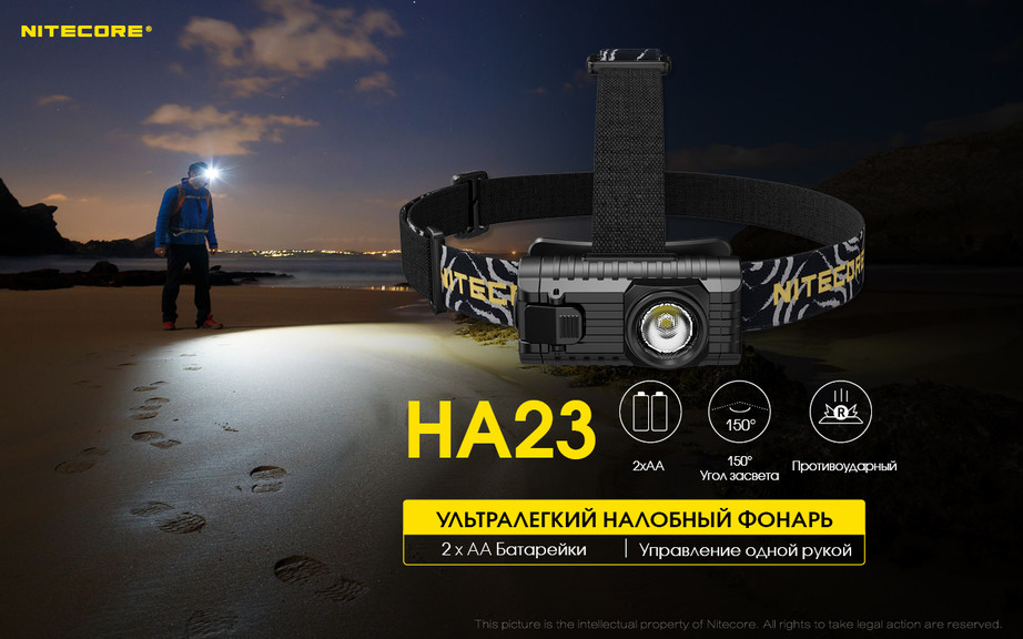 Ліхтар налобний Nitecore HA23