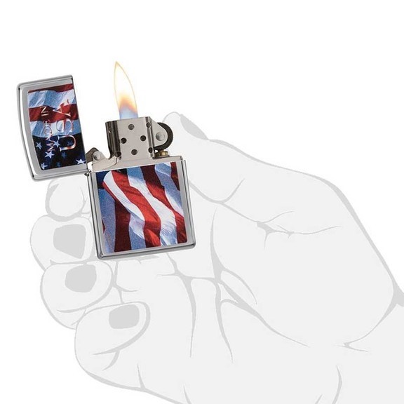 Зажигалка Zippo Made In Usa Flag, 24797