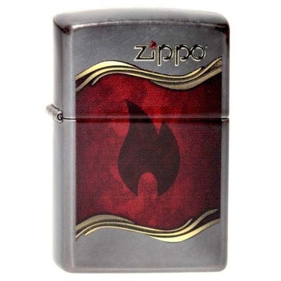 Зажигалка Zippo Flame Gray Dusk, 28378.120