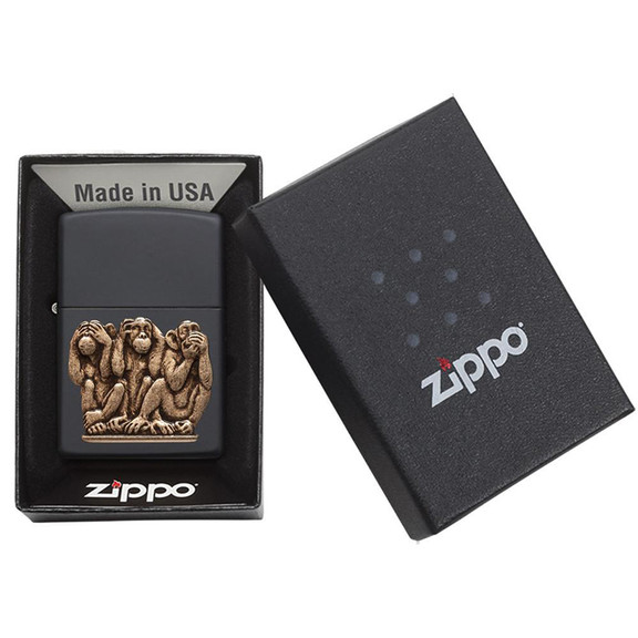 Зажигалка Zippo Three Monkeys, 29409