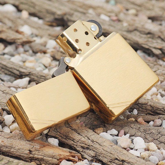 Запальничка Zippo Vintage Brushed Fin Brass, 240