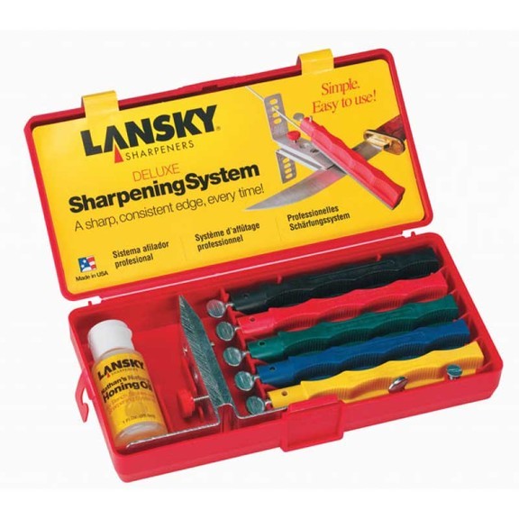Станок точильный универсальный Lansky Deluxe Sharpening System, 5 камней, в кейсе