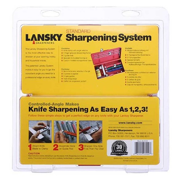 Верстат точильний універсальний Lansky Standard Sharpening System, 3 камені